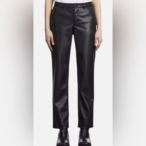NWT The Kooples Black Faux Leather Pants - FR 42 (US 10) - $335 MSRP
